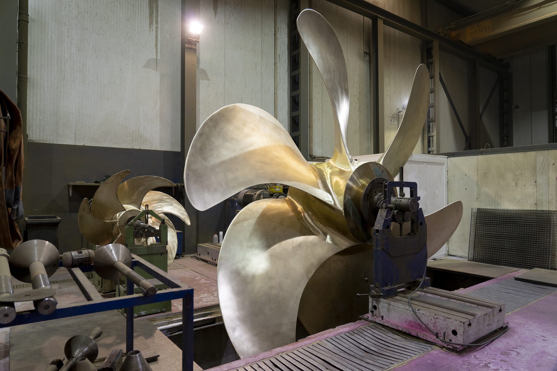Hélices de passo fixo at the Fundilusa foundry