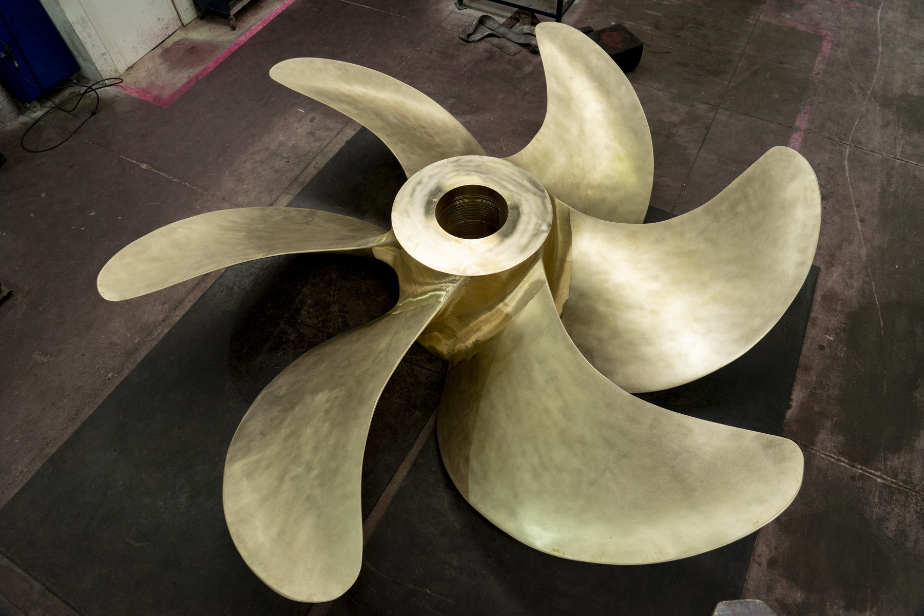 Hélices de passo fixo at the Fundilusa foundry